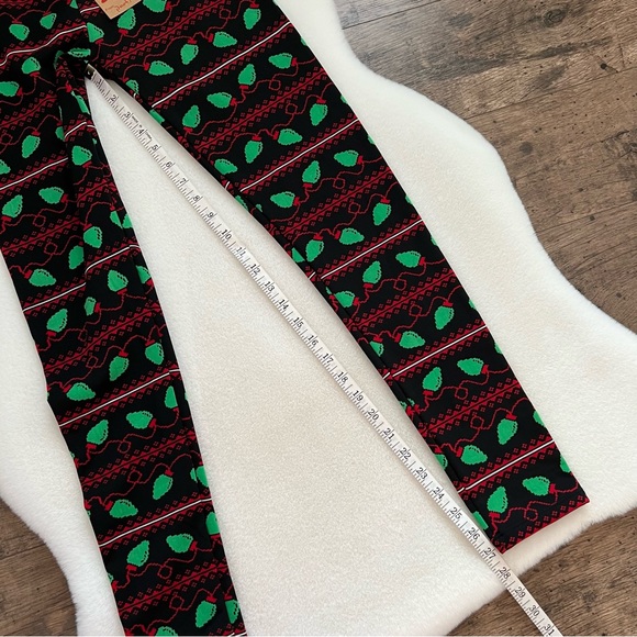 Poof Leggings Christmas Tights Holiday Tree Lights Small Medium - Picture 11 of 11